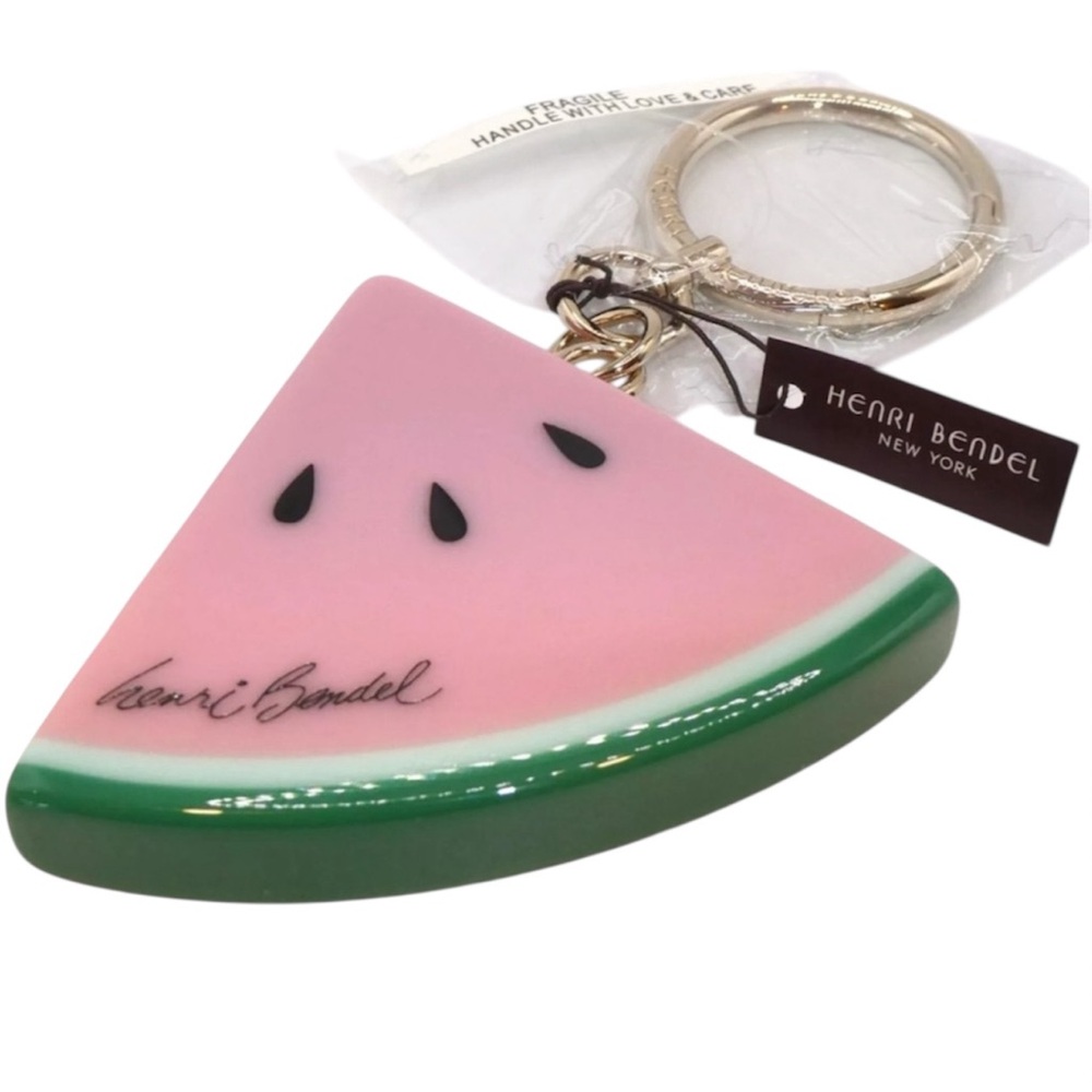 NWT - Henri Bendel Pink and Green Watermelon Key Holder